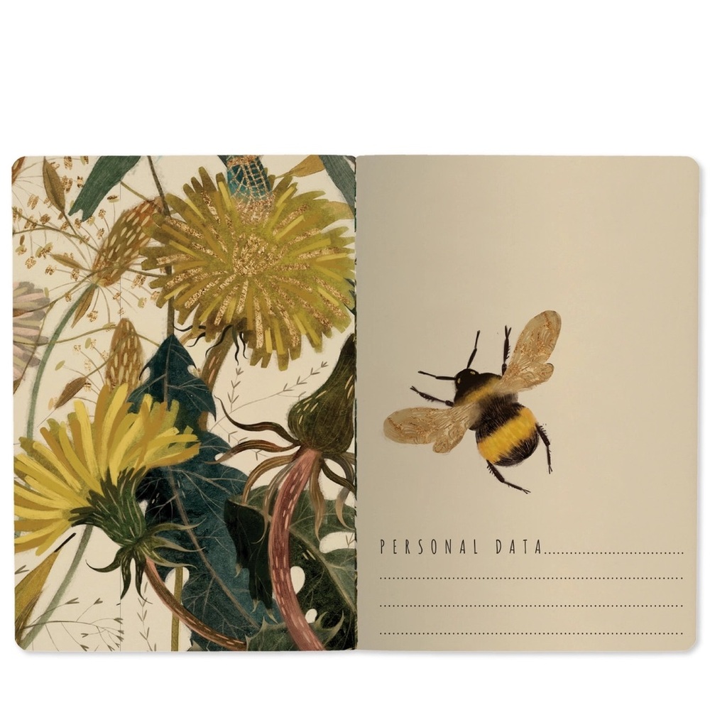 Set of 2 Gorgeous Gold Foil Detailed Soft Touch Notebook Journals - lovely gift! - Picture 8 of 11